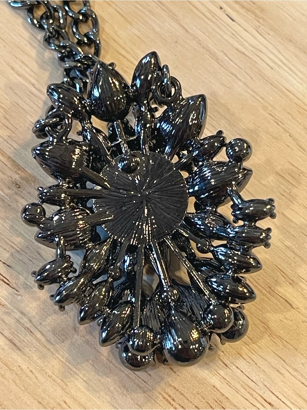 🌑NWT Park Lane Spellbound Crystal Gunmetal Necklace🌑 - Picture 3 of 4